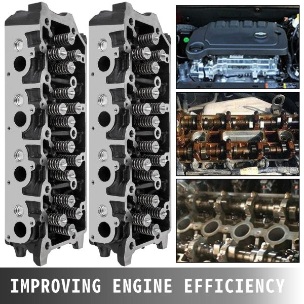 Vevor Cylinder Head 18mm Cast Iron for Ford F-Series 03-07 6.0L Powerstroke Diesel Set of 2 New on Sale - Image 4