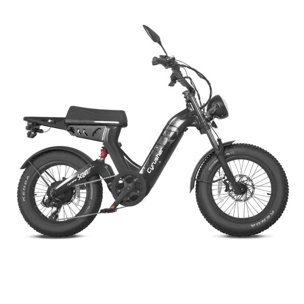 Cyrusher Scout Electric Bike Moped Style Step-Through 28 MPH 56 Mile Range 1000W New Online Hot Sale - Image 3