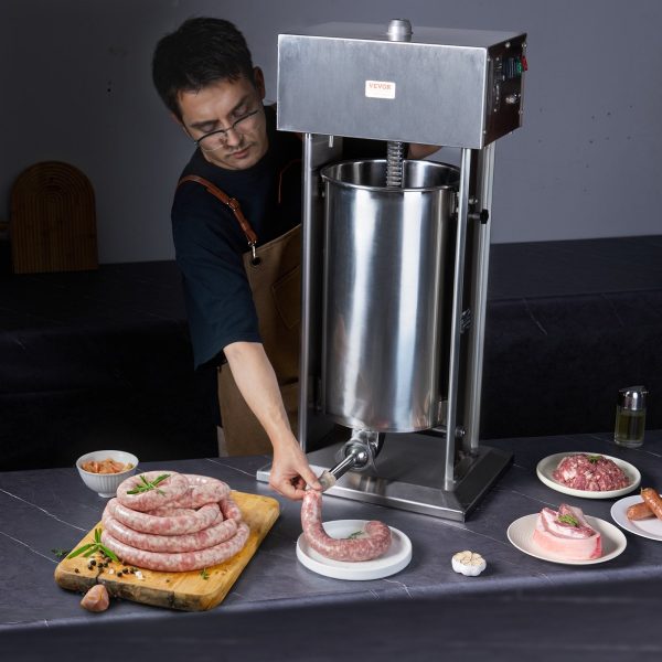 Vevor Sausage Stuffer 55 Lbs Capacity Electric Vertical Machine 304 Stainless Steel New Online - Image 2