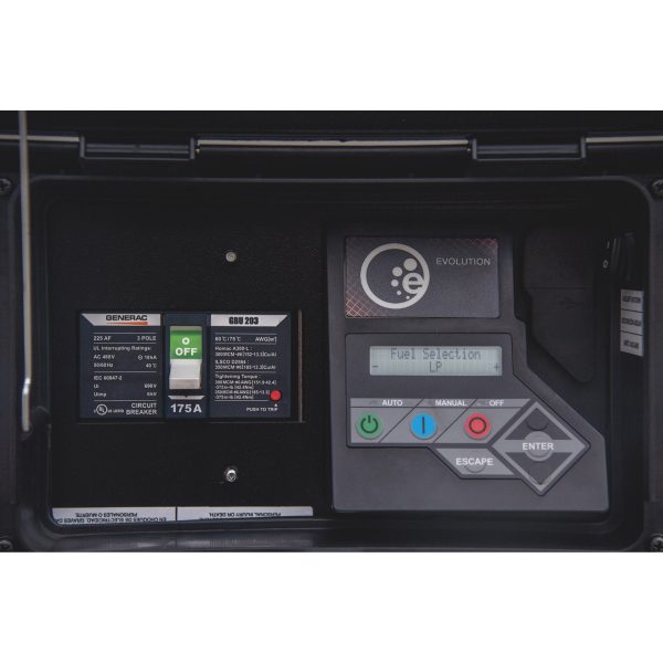 Generac Protector RG06045ANAX 60kW Liquid Cooled 1 Phase 120 240V Standby Generator Scratch and Dent Discount - Image 4
